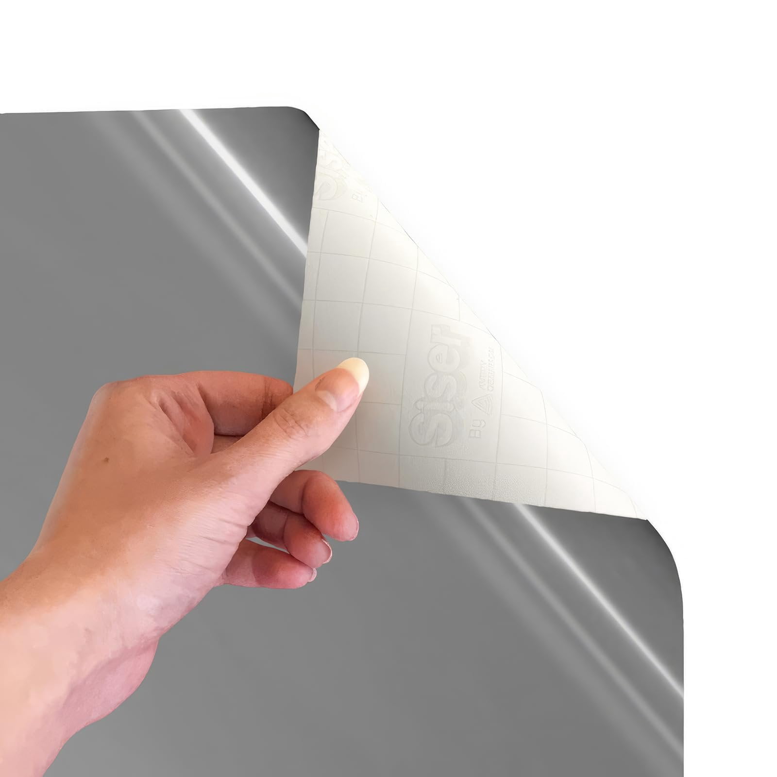 Siser EasyPSV Starling by Avery Dennison 12"x25yd Silver Glossy - Permanent Adhesive Vinyl, Dishwasher Safe, for Indoor & Outdoor Applications - for Use with Siser, Cricut & Silhouette Cutters