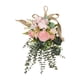 thumbnail image 2 of Guirnalda floral decorativa para puerta de entrada, corona floral con forma de lágrima para Rosa, 2 of 9