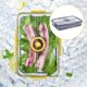 thumbnail image 5 of Contenedores de almacenamiento de alimentos con tapa - Contenedores de alimentos, contenedores de plástico para preparación de comidas Gris32.5x22.5x6.3cm, 5 of 7