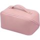 thumbnail image 1 of Bolsa de maquillaje Bolsa de cosméticos de viaje de gran capacidad, Bolsa de aseo Bolsa organizadora de maquillaje multifuncional de cuero impermeable portátil para mujeres y niñas (rosa)   JM, 1 of 5