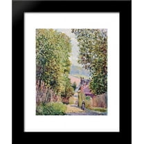 A Street in Louveciennes 20x24 Framed Art Print by Alfred Sisley