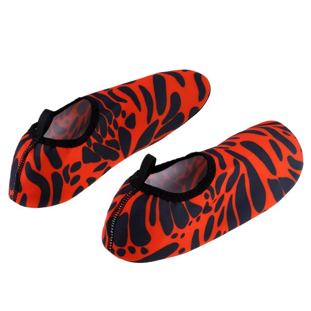 Zapatos de agua unisex Macarena con suela de goma antideslizante para buceo snorkel Natación surf Kayak Paseos en bote Pesca correr yoga Naranja XS 32-33