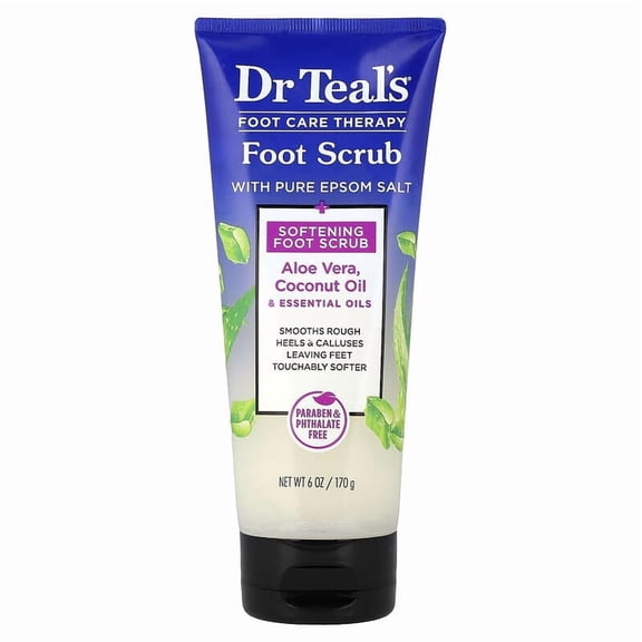 Dr. Teal's Gentle Exfoliant Foot Scrub With Epsom Salt, 6 Oz