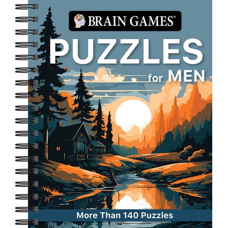 Brain Games Brain Games - Puzzles for Men: More Than 140 Puzzles, (Spiral-Bound)