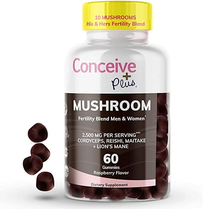 CONCEIVE PLUS Mushroom Gummies 2500mg Strength, 101 Mushroom Complex