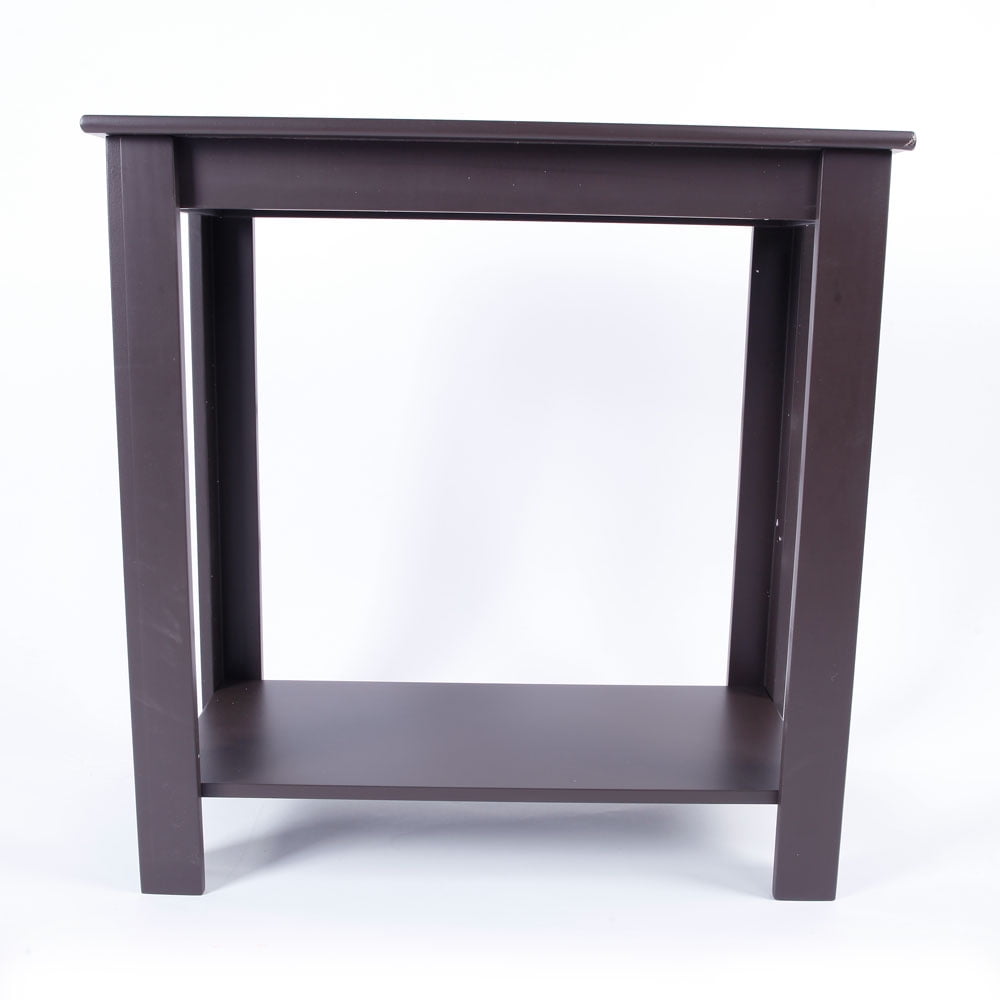 Kepooman Two-layer Bedside Cabinet, Multifunctional End Table, Coffee Table, Brown Kepooman Two-layer Bedside Cabinet, Multifunctional End Table, Coffee Table, Brown
