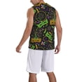 thumbnail image 5 of Rocae Carnival Mardi Gras3 for Men's Basketball Jersey Lightweight and Breathable Athletic Tank Top,Quick-Drying Sports Jersey 4X-Large, 5 of 9