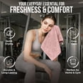 thumbnail image 6 of RIVERSIDE 24 Pack Luxury Washcloths 12x12 with Soft Cotton 400 GSM Quick Dry and Absorbent for Face & Body - Dusky Pink, 6 of 9