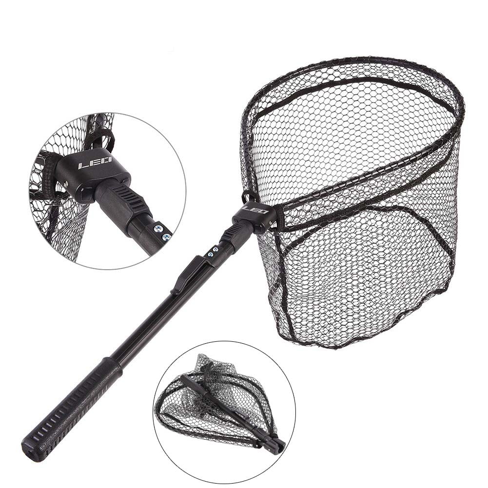 Collapsible Fishing Net Aluminum Alloy Foldable Nylon Mesh Fish