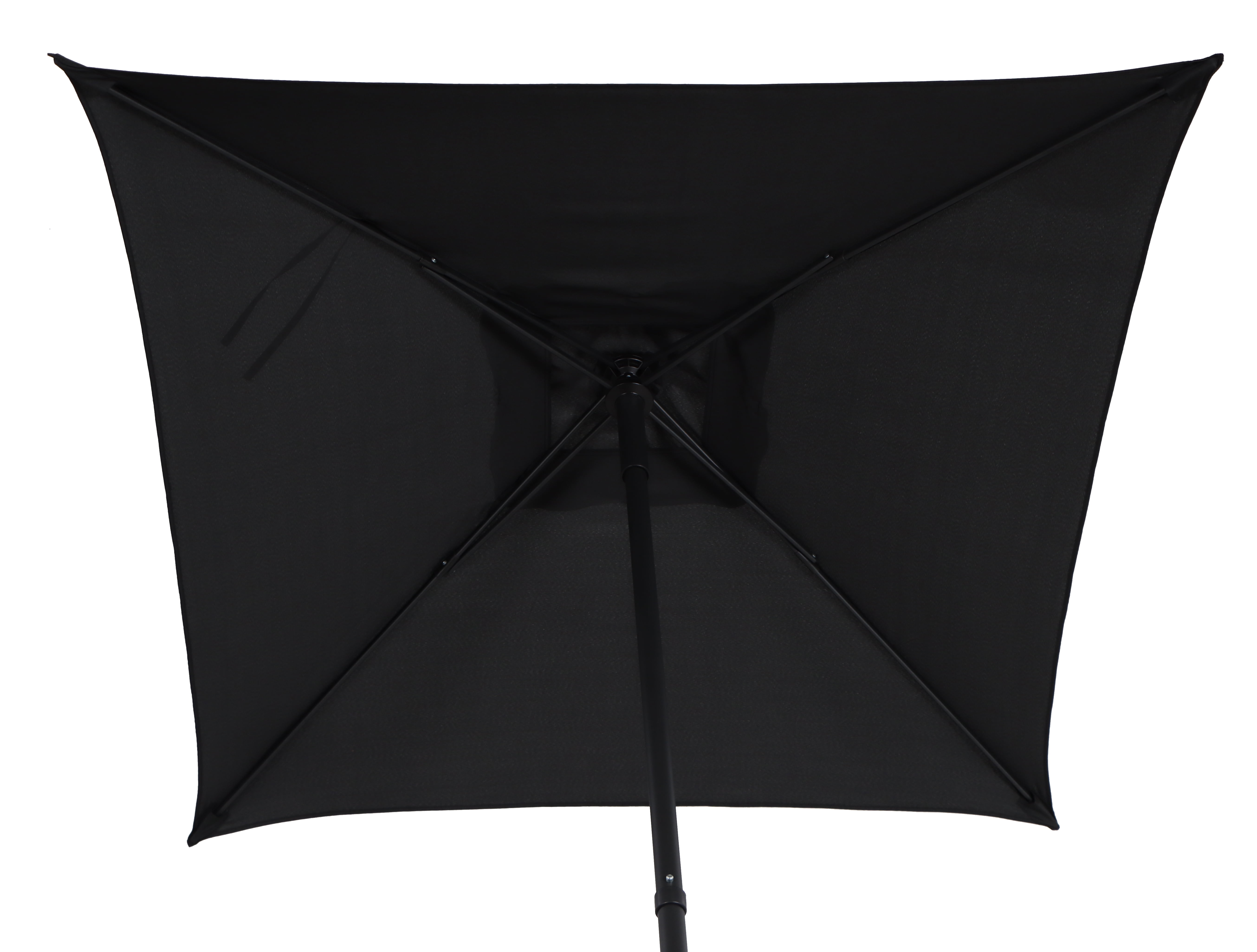 Mainstays 5' Square Black Patio Umbrella, Push-Up Function