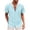 Sky Blue, variant on Knit Shirts for Men Classic Fit Short Sleeve Button Down T Shirts Comfortable Collared Hollow Texture Pullovers Summer Beach Vacation Shirt Dark Green XXL
