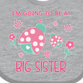 thumbnail image 4 of Inktastic I'm Going to Be a Big Sister Girls Baby Bib, 4 of 4
