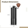 thumbnail image 4 of Manual Coffee Grinder, Hand Coffee Grinder with 6-Pointed Steel Core, Adjustable Grind Size, Ergonomic Handle, Portable Burr Coffee Grinder for Home, Travel, Office, Camping, 4 of 5