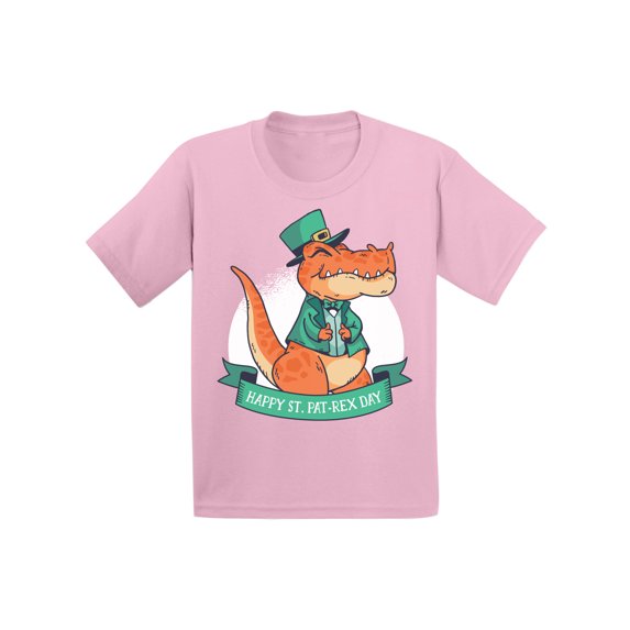Awkward Styles Saint Patrick's Day T-shirt Irish Pat-rex Toddler Shirt