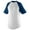 WHITE/ NAVY, variant on Augusta Sportswear Athletic Heather/ Black 177 2XL