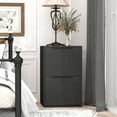 thumbnail image 6 of Marcree File Cabinet, Wooden 2 Drawers Filing Cabinet for Letter Size/Hanging Files, Small Wood File Cabinets for Home Office, Black, 6 of 8