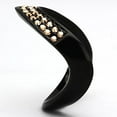 thumbnail image 4 of IP Black(Ion Plating) Stainless Steel Ring with Top Grade Crystal in Metallic Light Gold for Women Metallic Light Gold Stone Color Style TK982 Size 10, 4 of 4