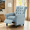 Blue, variant on Gewnee 29.92" Manual Push Back Recliner,Modern Reclining Linen Chair With Nail-Head Trim,Tufted Back,Rolled Armrests,Single Chair for Living Room,Office,Bedroom.Beige