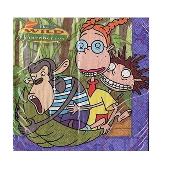 SEALED WILD THORNBERRYS PARTY NAPKINS - 16 PACK