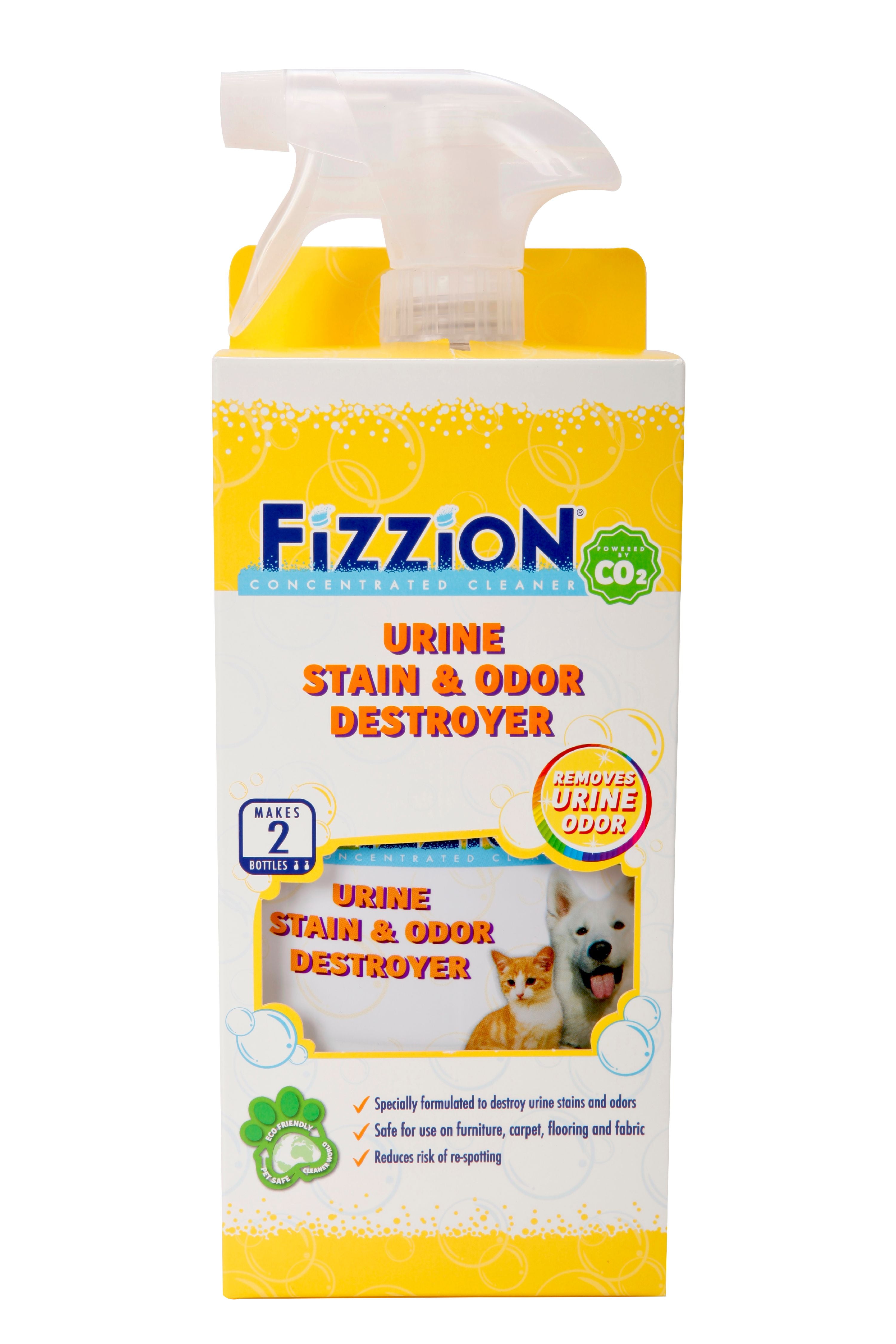 Fizzion Urine Pet Stain and Odor Destroyer 23oz Empty Spray Bottle with