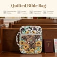 thumbnail image 6 of ZUXONGSY Highland Cow Sunflower Print Bible Cover for Women Large Bible Protective Carrier Portable Journal Case with Handle ChuZU Bag for Study, 6 of 7