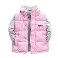 thumbnail image 2 of Ruyang Kids Glitter Puffer Vest Girls Boys Thick Warm Sleeveless Down Jackets Water-proof Zip Up Button Quilted Gilet, 2 of 9