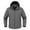 Gray, variant on Brondbend Waterproof Jackets for Men Men's Winter with Pile Warm Jacket Mountaineering Wear Outdoor Sportswear Windbreaker Oversized Outdoor Hiking Climb Coat,Black