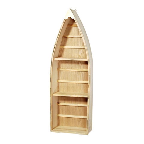 Darice Unfinished Wood Boat Shaped Shelving 7 25 X 24 25 Inches Walmart Com Walmart Com