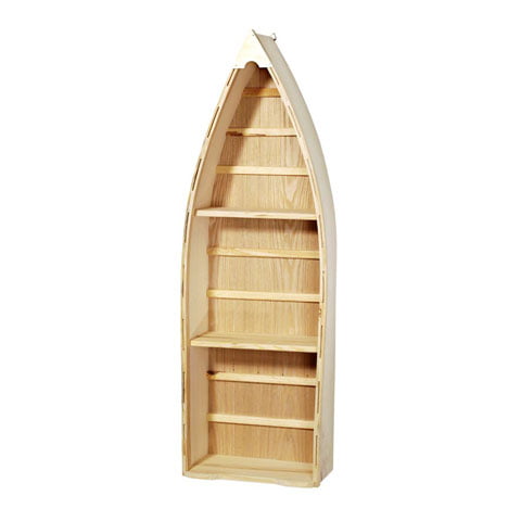 Darice Unfinished Wood Boat Shaped, Unfinished Shelving Boards