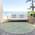 thumbnail image 6 of Addison Rugs Chantille Indoor/Outdoor Transitional Lines Green Washable Round Rug, 8' x 8', 6 of 6