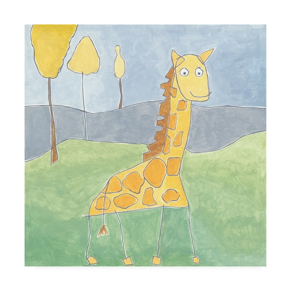 Trademark Fine Art 'Quinns Giraffe' Canvas Art by Megan Meagher
