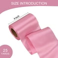thumbnail image 4 of THEGLY Pink Satin Ribbon 4 Inch 25 Yards Fabric Large Silk Ribbon for Gift Wrapping Cutting Ceremony Kit Grand Opening Chair Sash Table Hair Car Bows Sewing Craft, 4 of 8