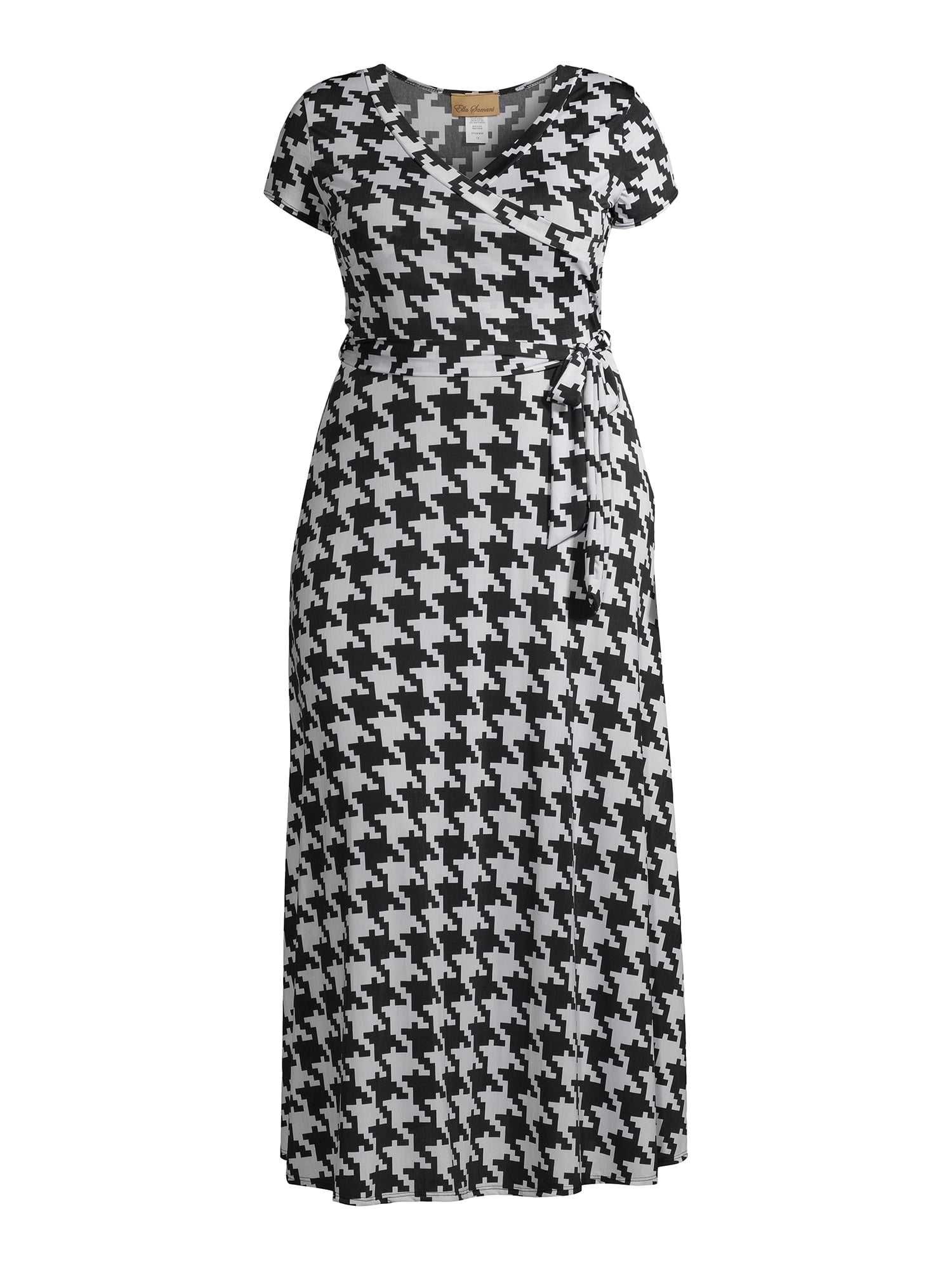 chinese dress ladies Plus Size Short Sleeve Maxi Wrap Dress main image 0