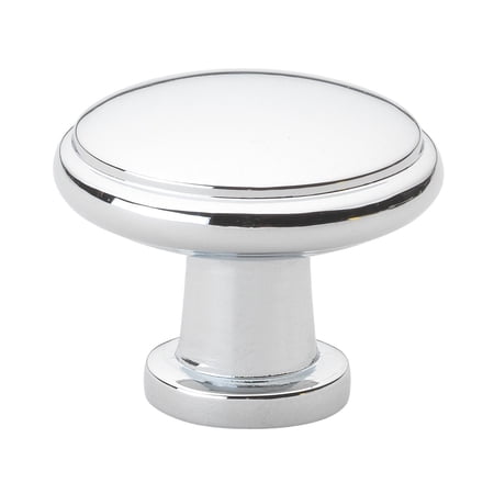 GlideRite 1.125 in. Round Ring Classic Cabinet Knobs, Polished Chrome, Pack of 5