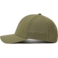 thumbnail image 3 of GFDYREE Men Quick Dry Baseball Cap Laser Cut Mesh Ball Cap Curved Brim Snapback Hat, 3 of 7