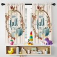 thumbnail image 5 of Turkey Design Thanksgiving and Fall Decor Tier Kitchen Curtains 2 Pieces Semi-Sheer,42x54in Kitchen Curtains Fall Holiday Long Curtain, 5 of 5