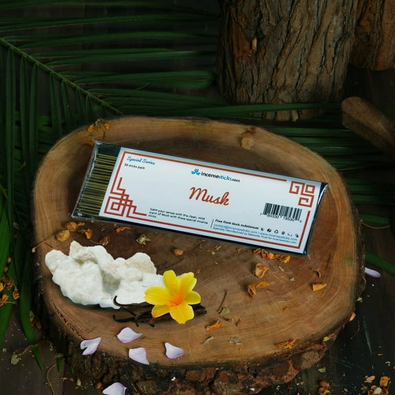 Special Incense, Musk 8" 50 Sticks, Deep Earthy Fragrance