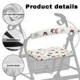 thumbnail image 5 of Jiueut Colorful Butterfly Rollator Walker Seat and BackRest RollBar Covers Set for Women 2 Piece Street Rollator Seat Cushion Back Bar Cover Set Rolling Walker Seat Cushion, 5 of 7