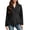 Black, variant on Women's Diamond Quilted Peplum Puffer Jacket Notched Lapel Double Breasted Button Dressy Casual Elegant Fall Winter Lightweight Warm Outerwear Slim Fit White