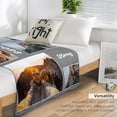 thumbnail image 6 of Fathers Day Personalised Gifts from Daughter Son-Custom Blanket with Photo Text-Customised Blankets-Multiple Colors Sizes Soft Flannel Blankets-Gifts for Dad Mum Grandma Grandfather, 6 of 6