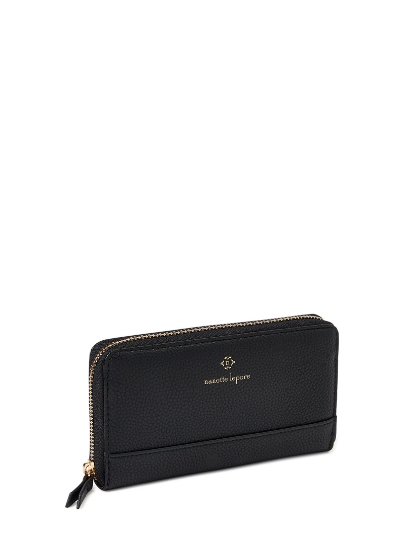 Nanette Lepore Women's Zip Around Clutch Wallet with Tech Pocket