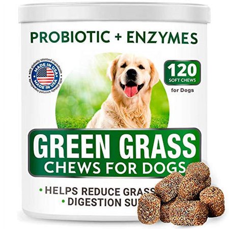 UPC: 0730167977821 | All-Natural Grass Treatment for Dog Urine – Grass Saver for Dogs – Pee Lawn Repair Chews w Probiotics – Dog Urine Neutralizer Solution for Grass Burn Spots – Made in USA – 120 Treats