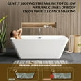 thumbnail image 7 of 59"/66" Acrylic Soaking Bathtub – Deep Freestanding Tub for Cold Plunge & Relaxation, 7 of 7