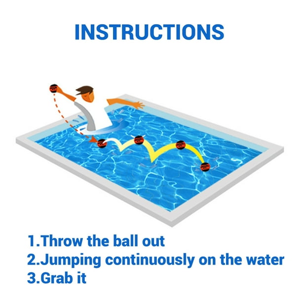 2 bolas de salto de agua para surfear, bolas de salto, bolas de deslizamiento, juegos de piscina de bolas divertidos, juguetes de playa, lago y piscina