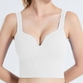 thumbnail image 4 of BYHONG Womens Front Closure Bra Racerback Plus Size Unlined Underwire Full Coverage Bras Bra for Women White XL, 4 of 6