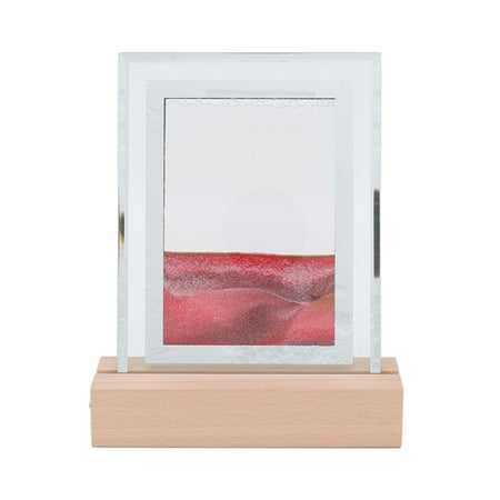 

Sandpainting LED Light Exquisite Quicksand Painting Night Light Glass For Desktop Red Yellow Purple Blue Green