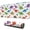 White Cartoon Dinosaurs-3, variant on Long Mouse Pads for Desk,White Cartoon Dinosaurs Trees Pattern Desk Mats on Top Of Desks, Desk Mouse Pad Extra Large with 3mm Non-Slip Base and Stitched Edge for Gaming,Office,Work,Home 31.5"x11.8"