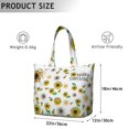thumbnail image 5 of Sunflower Women's Large Weekend Travel Bag Moving Canvas Handbag Thick Double Layer Beach Weekend Travel Unisex Hospital Maternity Delivery with Toiletry Waterproof, 5 of 5