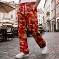 thumbnail image 5 of GrmtClth Mens Camouflage Cargo Joggers Pants Elastic Waist Casual Dungarees Trousers Outdoor Hiking Bottoms Hot Pink XL, 5 of 8