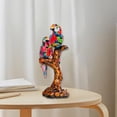 thumbnail image 3 of Estatua de loro Zulema escultura de pájaro artesanía de resina para pareja, 3 of 8
